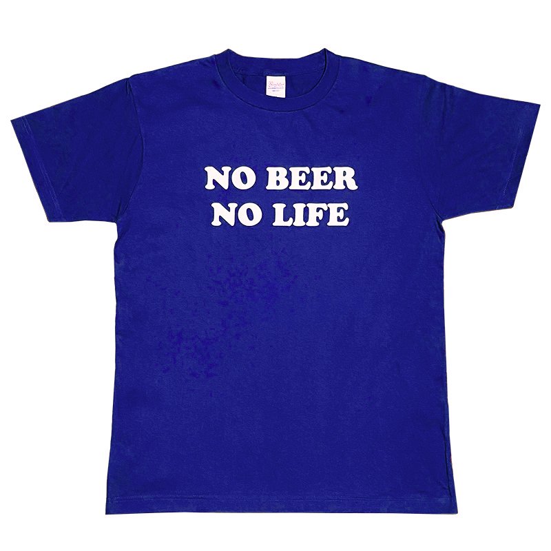 画像1: NO BEER NO LIFE Tシャツ (JAPAN BLUE) (1)