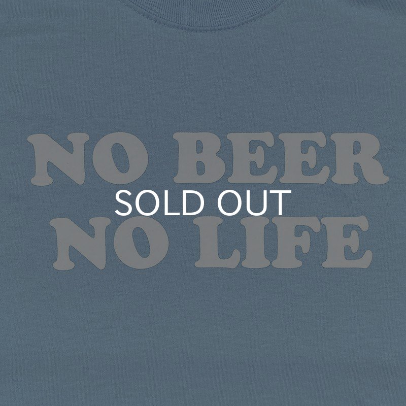画像2: NO BEER NO LIFE Tシャツ (LIGHT BLUE/WHITE) (2)