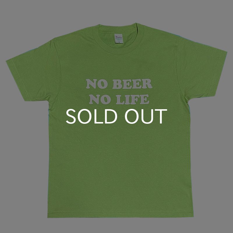 画像1: NO BEER NO LIFE Tシャツ (LIME) (1)
