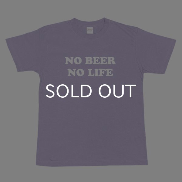画像1: NO BEER NO LIFE Tシャツ (LAVENDER MIST) (1)
