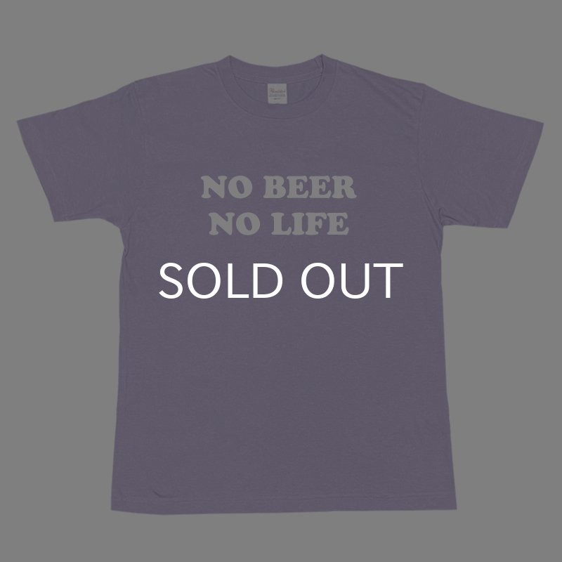 画像1: NO BEER NO LIFE Tシャツ (LAVENDER MIST) (1)