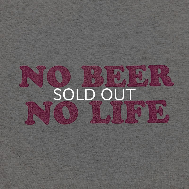画像2: NO BEER NO LIFE ロングスリーブTシャツ (ASH/HOT PINK) (2)