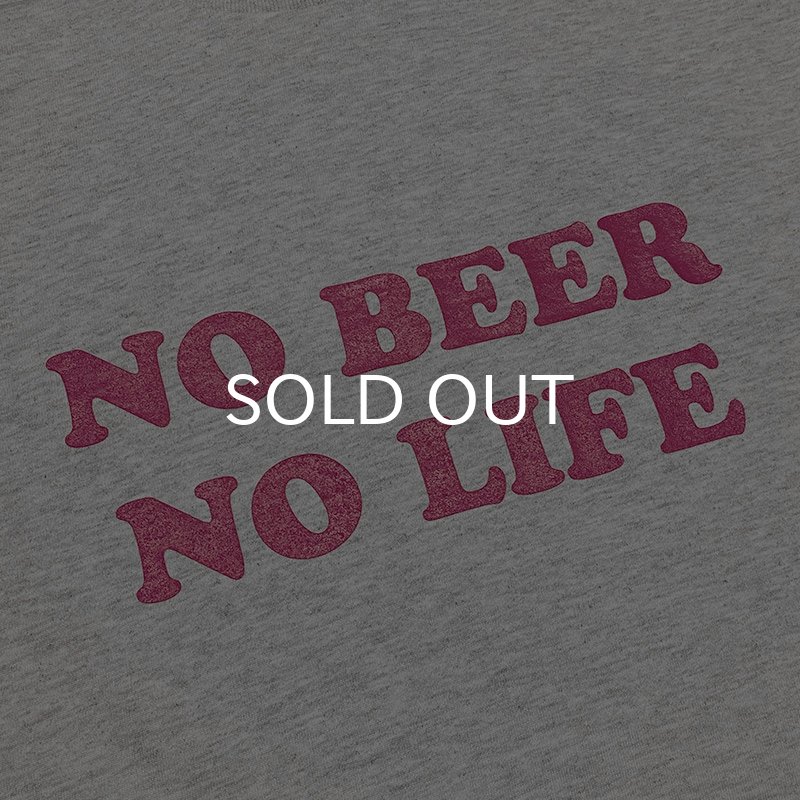 画像3: NO BEER NO LIFE ロングスリーブTシャツ (ASH/HOT PINK) (3)
