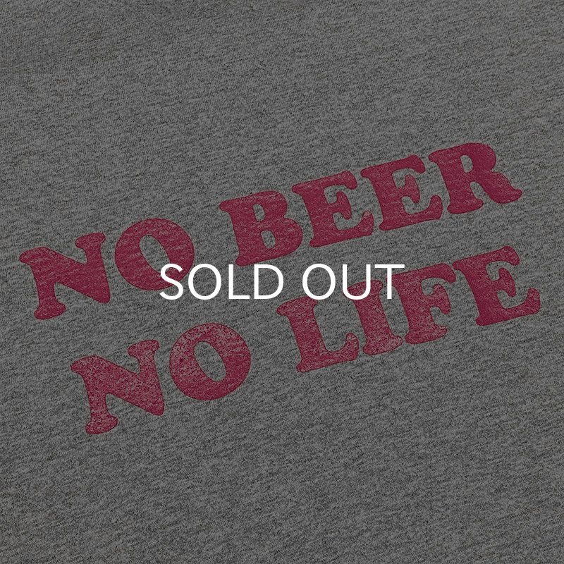 画像3: NO BEER NO LIFE ロングスリーブTシャツ (GREY/HOT PINK) (3)