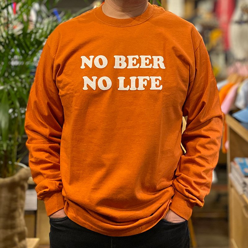 画像5: NO BEER NO LIFE ロングスリーブTシャツ (TEXAS ORANGE) (5)