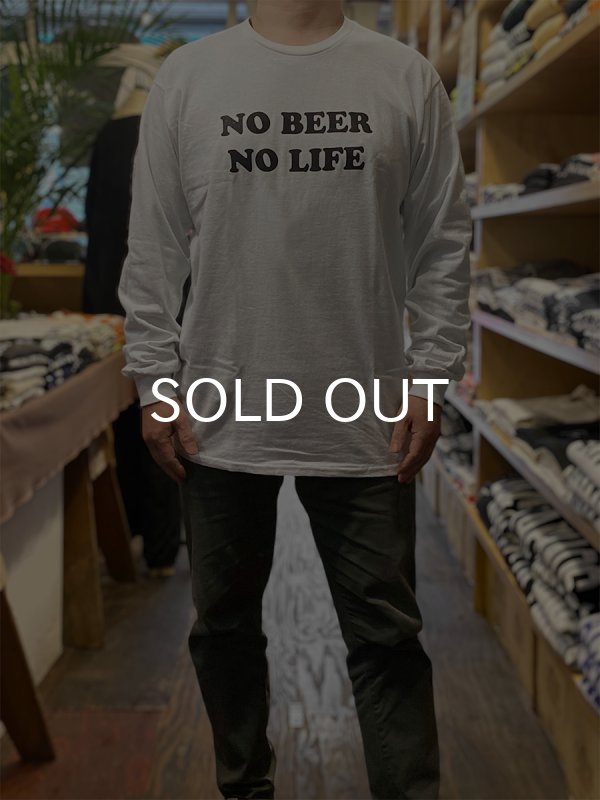 画像3: NO BEER NO LIFE ロングスリーブTシャツ (WHITE) (3)