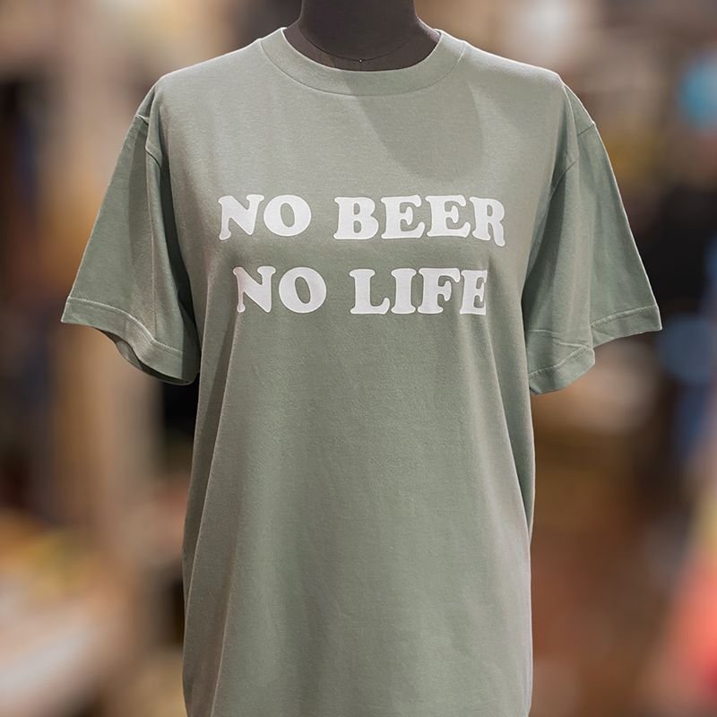画像3: 【SALE】NO BEER NO LIFE Tシャツ (LIGHT SAGE) (3)