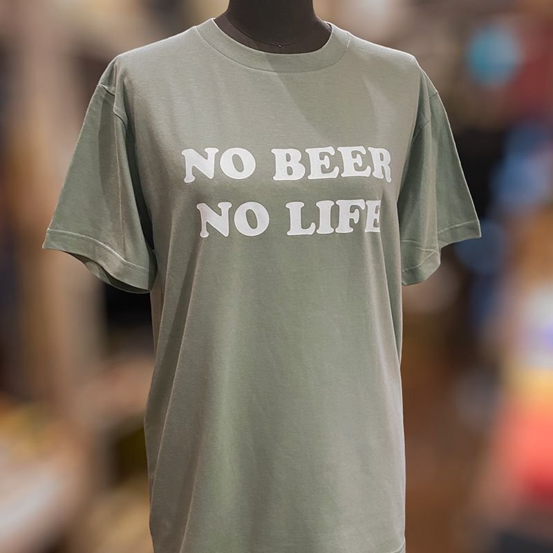 画像4: 【SALE】NO BEER NO LIFE Tシャツ (LIGHT SAGE) (4)