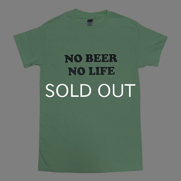 画像1: NO BEER NO LIFE Tシャツ (MINT GREEN) (1)