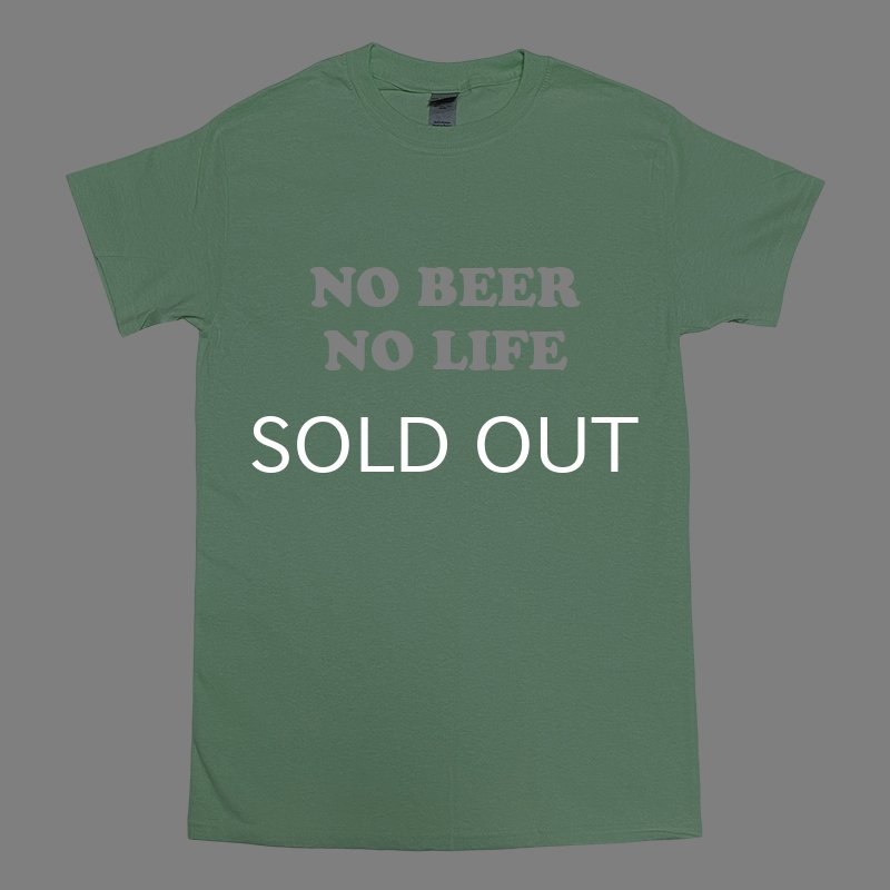 画像1: NO BEER NO LIFE Tシャツ (MINT GREEN) (1)
