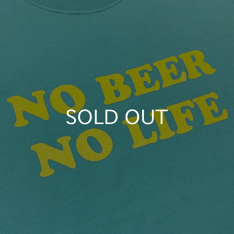 画像2: NO BEER NO LIFE Tシャツ (MINT GREEN/YELLOW) (2)