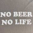 画像2: NO BEER NO LIFE Tシャツ (MOSS GREY) (2)