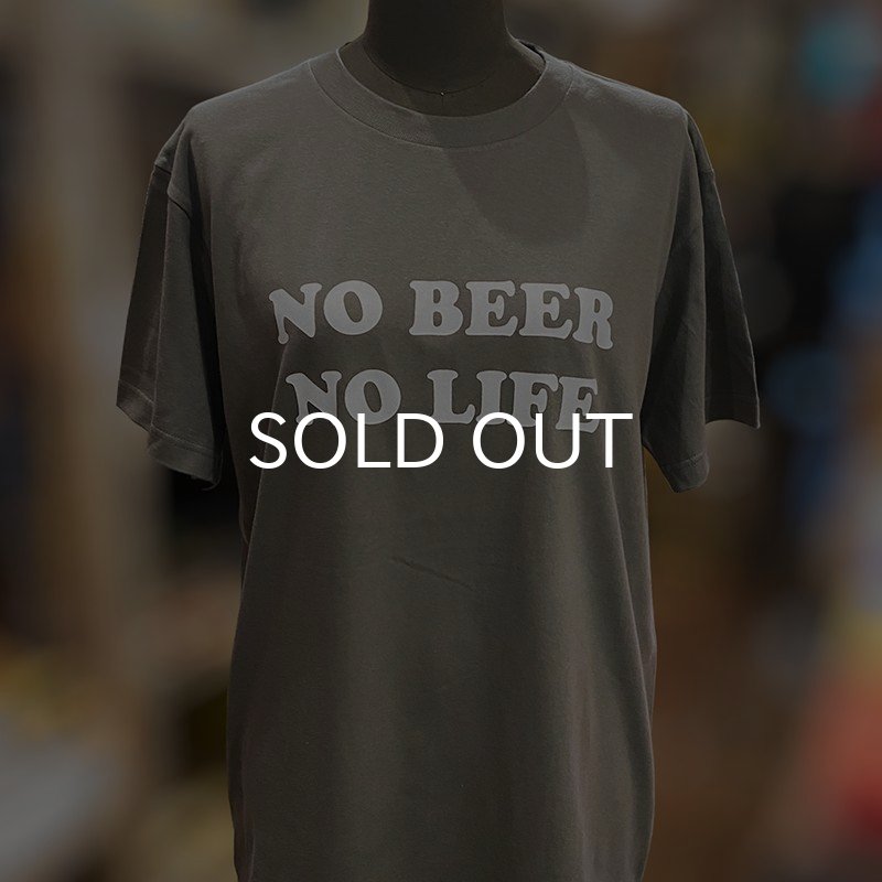 画像3: NO BEER NO LIFE Tシャツ (MOSS GREY) (3)