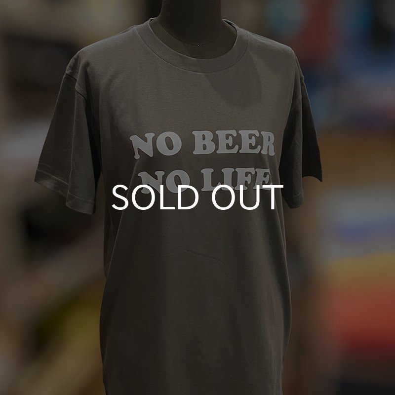 画像4: NO BEER NO LIFE Tシャツ (MOSS GREY) (4)