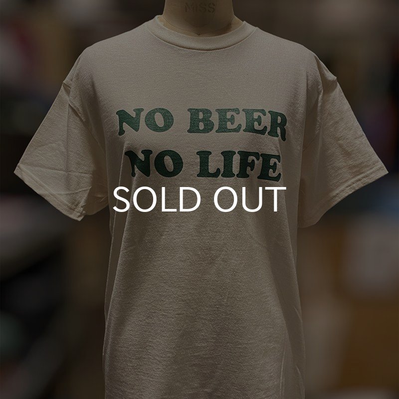 画像4: NO BEER NO LIFE Tシャツ (NATURAL/BRITISH GREEN) (4)