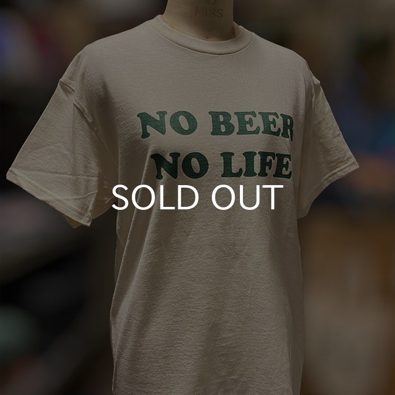 画像5: NO BEER NO LIFE Tシャツ (NATURAL/BRITISH GREEN) (5)