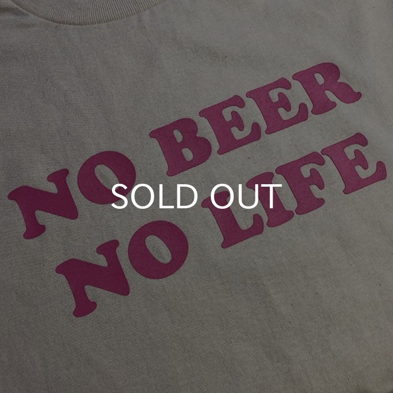 画像2: NO BEER NO LIFE Tシャツ (NATURAL/PINK) (2)