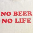 画像2: NO BEER NO LIFE Tシャツ (NATURAL/RED) (2)