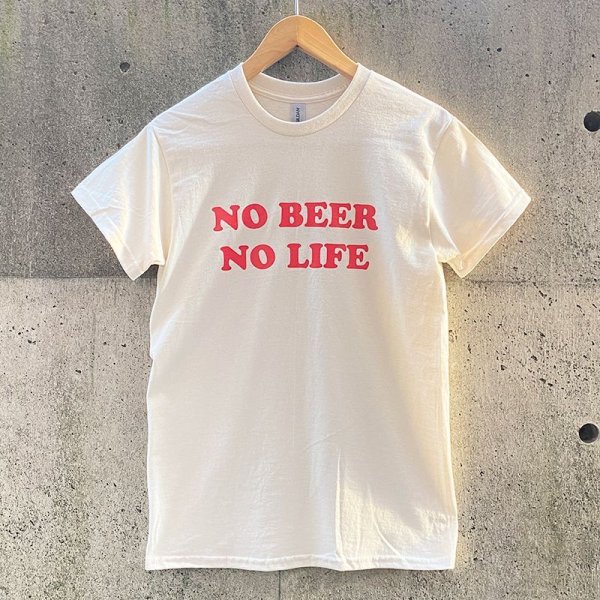 画像3: NO BEER NO LIFE Tシャツ (NATURAL/RED) (3)