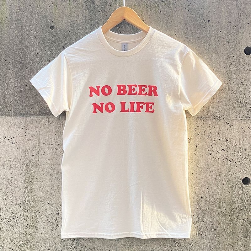 画像3: NO BEER NO LIFE Tシャツ (NATURAL/RED) (3)