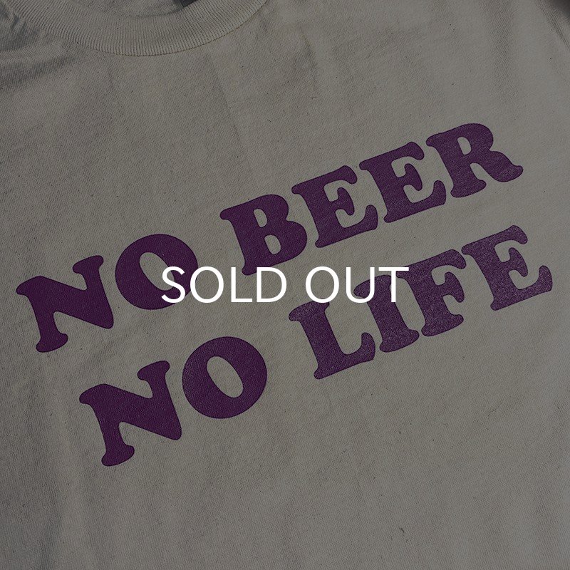 画像2: 【SALE】NO BEER NO LIFE Tシャツ (NATURAL/ROSE VIOLET) (2)