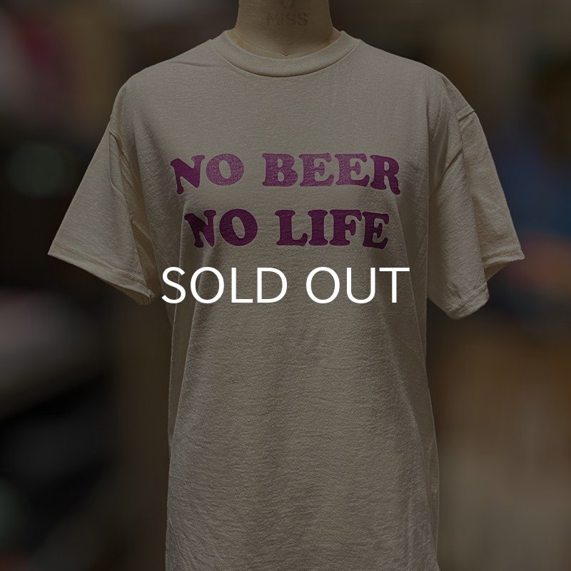 画像4: 【SALE】NO BEER NO LIFE Tシャツ (NATURAL/ROSE VIOLET) (4)