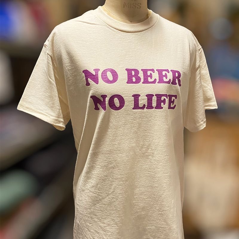画像5: 【SALE】NO BEER NO LIFE Tシャツ (NATURAL/ROSE VIOLET) (5)