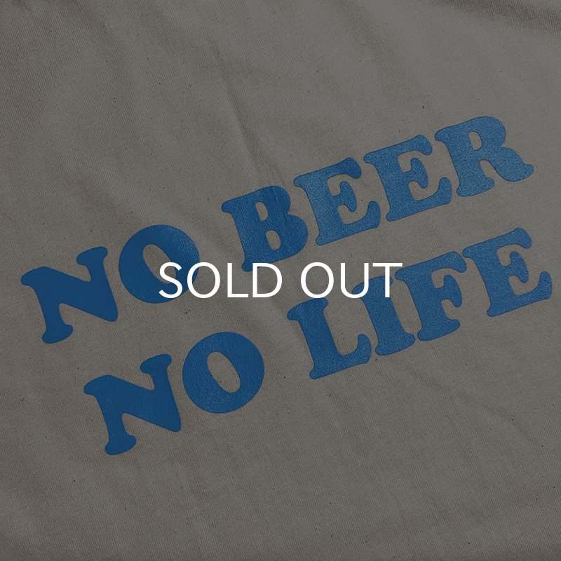 画像2: NO BEER NO LIFE Tシャツ (NATURAL/SAX) (2)