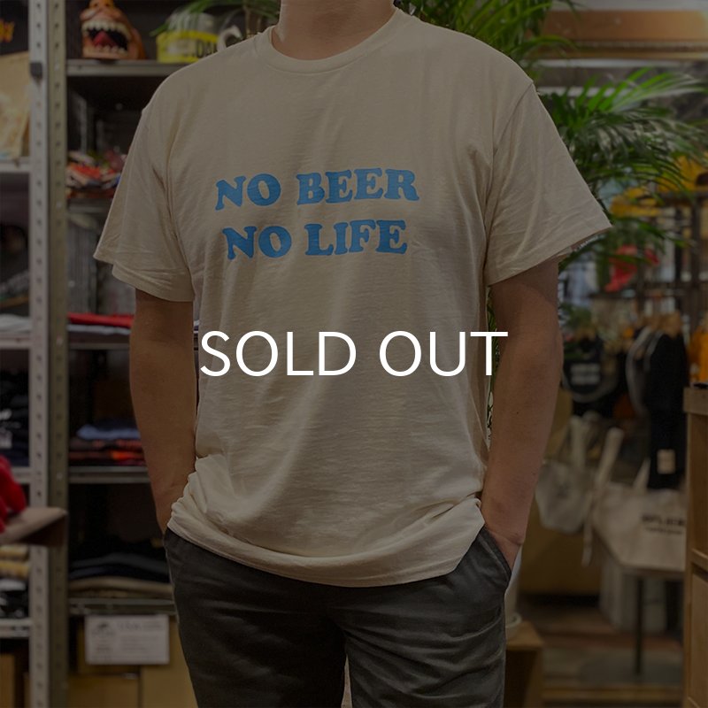 画像3: NO BEER NO LIFE Tシャツ (NATURAL/SAX) (3)