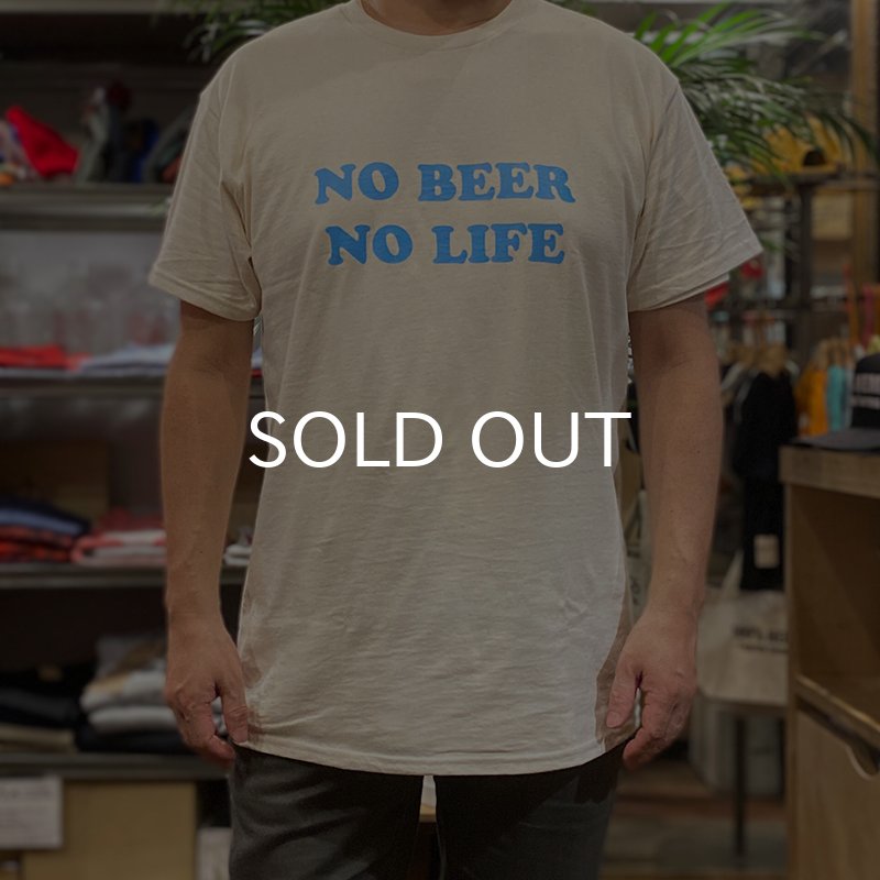 画像4: NO BEER NO LIFE Tシャツ (NATURAL/SAX) (4)
