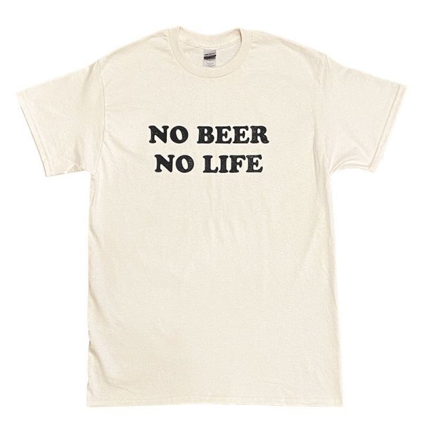 画像1: NO BEER NO LIFE Tシャツ (NATURAL) (1)