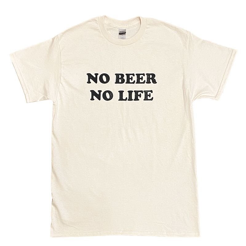 画像1: NO BEER NO LIFE Tシャツ (NATURAL) (1)