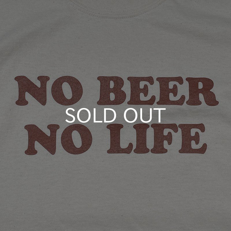 画像2: NO BEER NO LIFE Tシャツ (NATURAL/BROWN) (2)