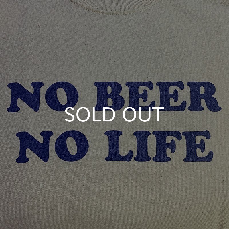 画像2: NO BEER NO LIFE Tシャツ (NATURAL/NAVY) (2)