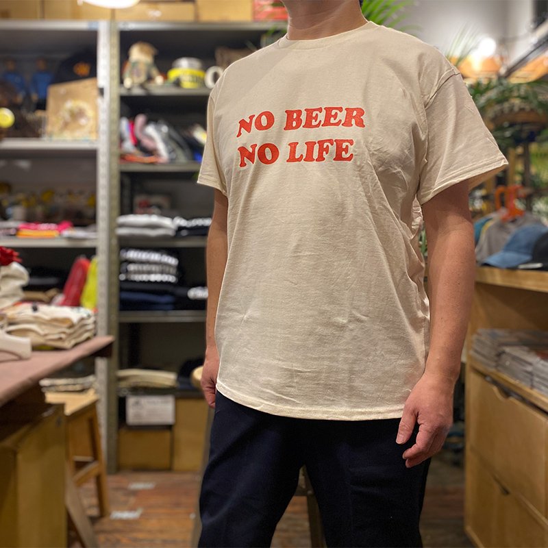 画像5: NO BEER NO LIFE Tシャツ (NATURAL/RED) (5)