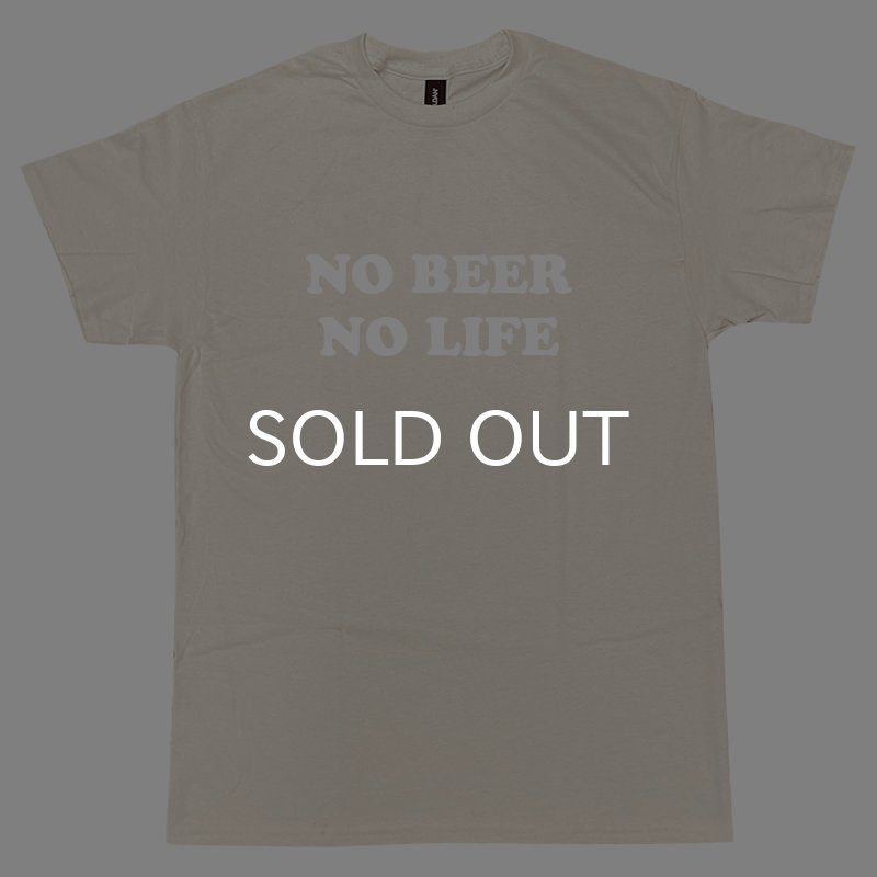 画像1: NO BEER NO LIFE Tシャツ (NATURAL/WHITE) (1)