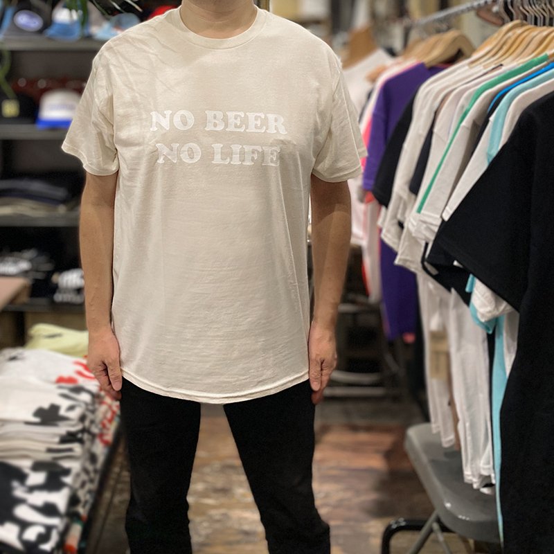 画像3: NO BEER NO LIFE Tシャツ (NATURAL/WHITE) (3)