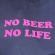 画像2: NO BEER NO LIFE Tシャツ (NAVY/HOT PINK) (2)