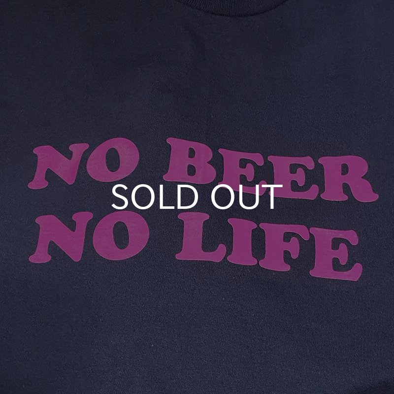 画像2: NO BEER NO LIFE Tシャツ (NAVY/HOT PINK) (2)