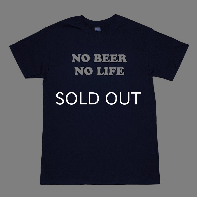 画像1: NO BEER NO LIFE Tシャツ (NAVY) (1)