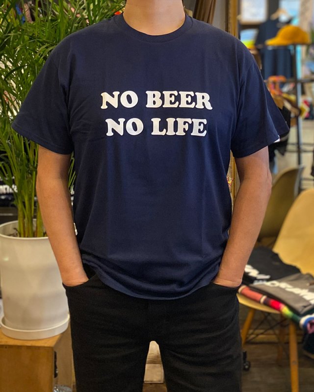 画像3: NO BEER NO LIFE Tシャツ (NAVY) (3)