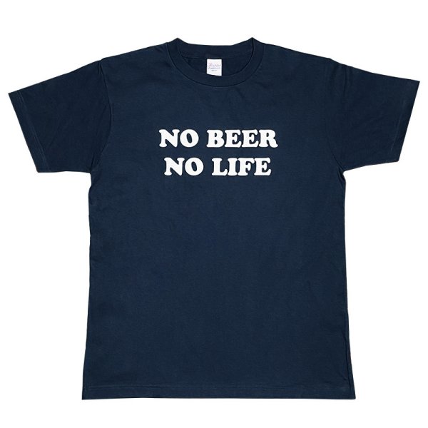 画像1: 【5/2入荷】NO BEER NO LIFE Tシャツ (NAVY) (1)