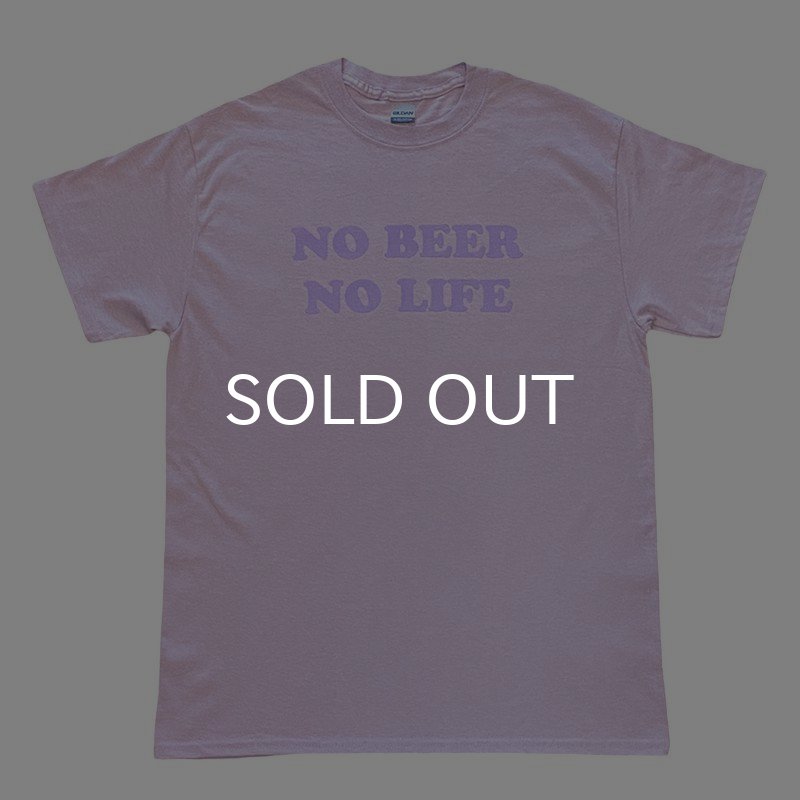 画像1: NO BEER NO LIFE Tシャツ (ORCHID/LAVENDER) (1)