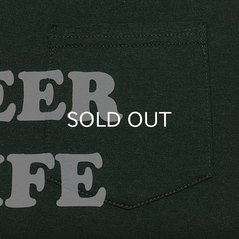 画像4: NO BEER NO LIFE POCKET Tシャツ (FOREST GREEN) (4)