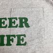 画像4: NO BEER NO LIFE POCKET Tシャツ (GREY/BRITISH GREEN) (4)