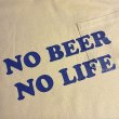 画像2: NO BEER NO LIFE POCKET Tシャツ (SAND/NAVY) (2)
