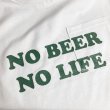 画像2: NO BEER NO LIFE POCKET Tシャツ (WHITE/BRITISH GREEN) (2)