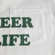 画像4: NO BEER NO LIFE POCKET Tシャツ (WHITE/BRITISH GREEN) (4)