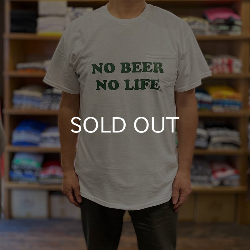 画像7: NO BEER NO LIFE POCKET Tシャツ (WHITE/BRITISH GREEN) (7)