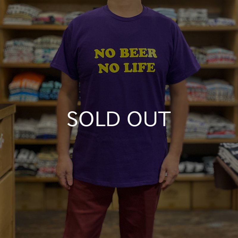 画像3: NO BEER NO LIFE Tシャツ (PURPLE/YELLOW) (3)